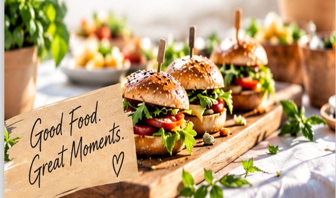 Beispielbild: angerichtete Speisen und Fingerfood